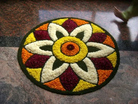 Flower rangoli