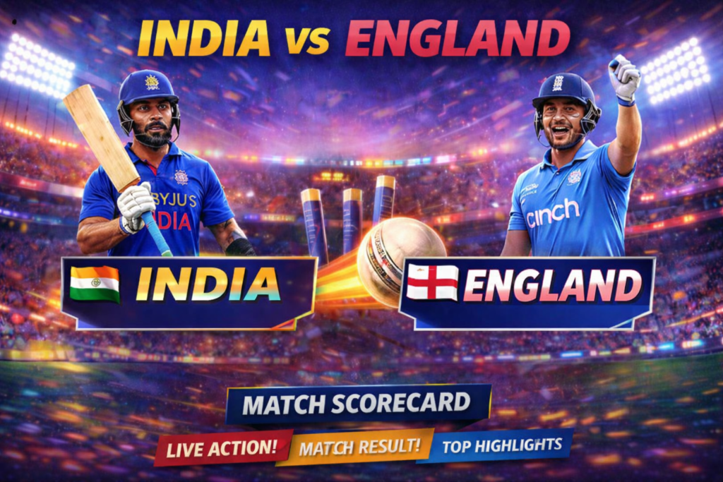 india national cricket team vs england cricket team match scorecard
