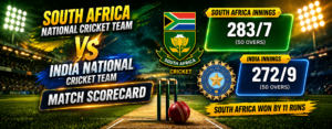 south africa national cricket team vs india national cricket team match scorecard