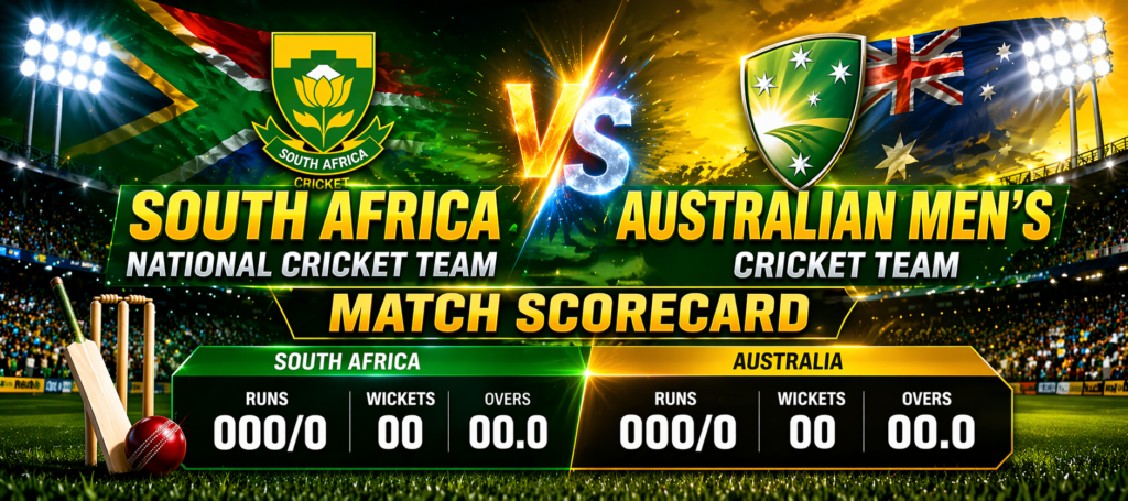 south africa national cricket team vs australian men’s cricket team match scorecard