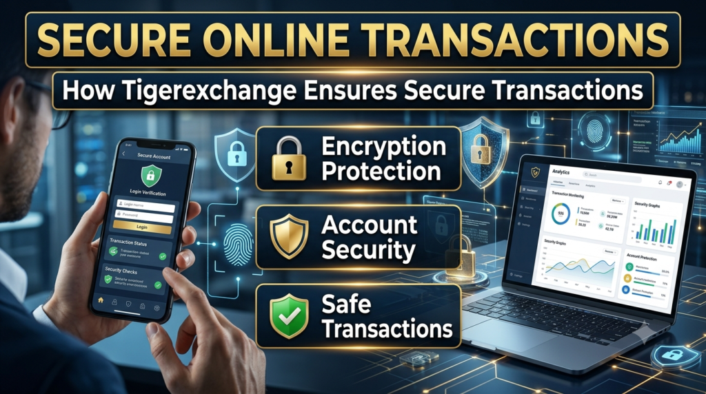 Tigerexch online transaction security with encryption and account protection